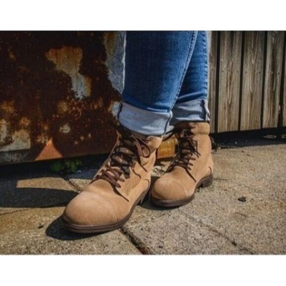 Xena Inertia EH Safety Boots Womens 7 Brown Steel Toe Work Boots-ASTM Certified - Picture 2 of 8